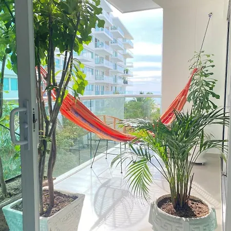In Beachfront Building With Pools Near Historic Center *