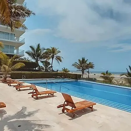 In Beachfront Building With Pools Near Historic Center Cartagena