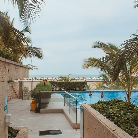 In Beachfront Building With Pools Near Historic Center Cartagena